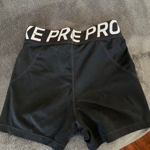 Nike pro spandex shorts